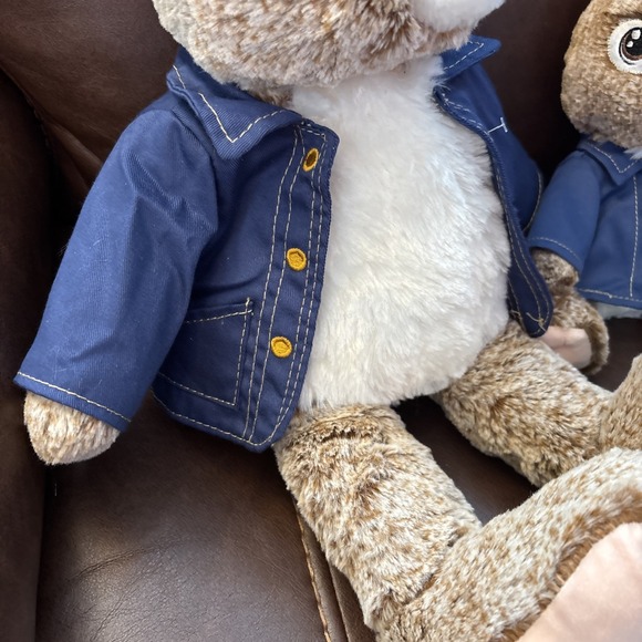 Peter Rabbit 21" Plush Stuffed Bunny Blue Jacket Beatrix Potter & Baby Rabbit - Picture 3 of 7